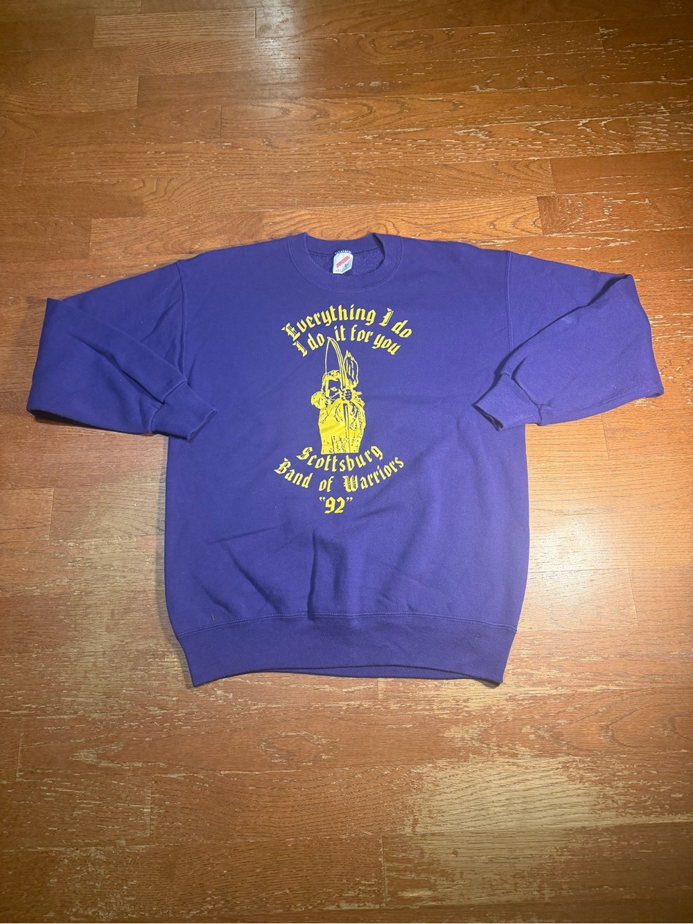 1992 Vintage Scottsburg Everything I Do I Do it For You Graphic Crewneck